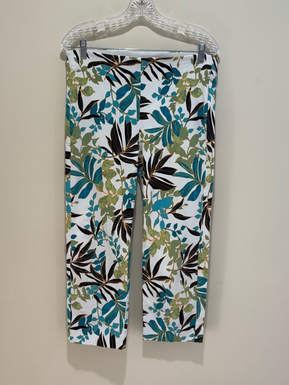 Chicos Stretch Waist Floral Pants